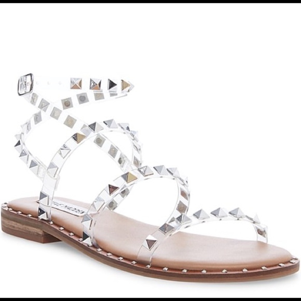 Steve Madden Travel Clear Studded Sandal